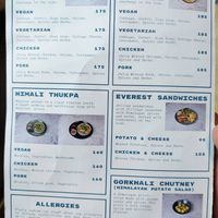 Current menu. at Aama in Stockholm