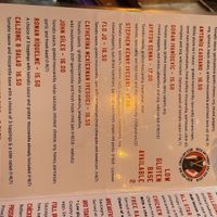Back Page pizza section of menu  at The Back Page in Phibsborough