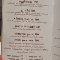 Menu at Earth Cafe @ Juhu in Mumbai