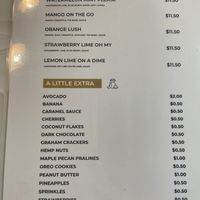 Menu  at Tru Vegan Creamery in Tampa