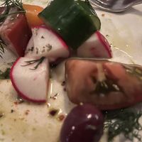 Greek salad (sorry, forgot to take the photo BEFORE I started eating…)  at Greca in Brisbane