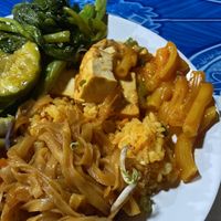   at Vegetarian Buffet - Street Food Alley in Luang Prabang