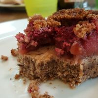Raspberry apple slice at UMU in Bondi Beach
