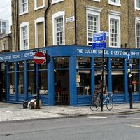 Location   at Keystone Coffee in North London