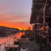 Outdoor seating (they also have indoor) at De Nijverheid in Utrecht