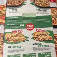Veganuary menu 2024  at Pizza Hut in Saarbrucken