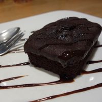 Brownie (vegan) at Pizza Hut in Saarbrucken