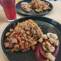 Meal of the day, also came with lentil soup at ChapiYork in Bogota