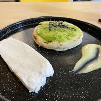 Arepa and cheese- yum!   at ChapiYork in Bogota