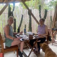 Great space (and company) 🐾🐾😄 at Potheads Pueblo in Tulum