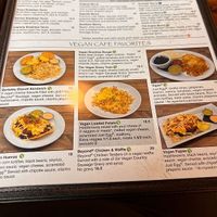 just a few of the vegan options available (this is NOT the entire vegan menu) at Seven Mile Cafe in Mesquite
