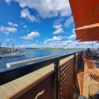 Lovely patio at Darya in Halifax