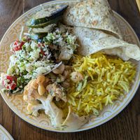 Plate from weekend brunch buffet at Darya in Halifax