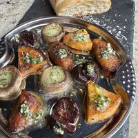 Veg-cargot vegan escargot - incredible!   at VINIA Wine & Kitchen in Winter Park