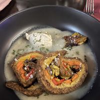 Potato & ratatouille entreee  at VINIA Wine & Kitchen in Winter Park