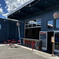 Some seating outside the front. Also more tables in the back patio.  at Tacovore in Eugene