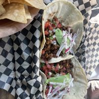 Tempeh chorizo tacos  at Tacovore in Eugene