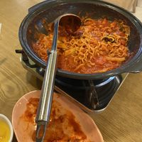   at Hotpot Tteokbokki Deokmiga Ewha Womans University - 전골떡볶이 덕미가 이대본점 in Seoul