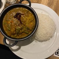 Curry coco de grand mère (aux légumes)  at Tula in Montreal