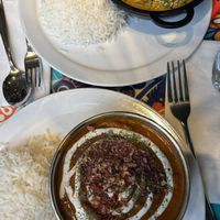 Butter chicken, coconut curryy  at Tula in Montreal