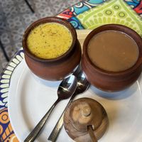 Turmeric and chai latte  at Tula in Montreal