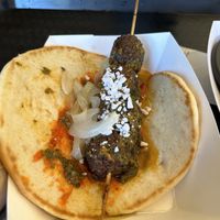 Vegan Meatball Kebab Combo  at Universal Studios - Doc Sugrue's Desert Kebab House  in Orlando