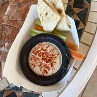 Hummus and veggies  at Universal Studios - Doc Sugrue's Desert Kebab House  in Orlando