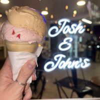 Pumpkin Oatmeal Cookie + Cherry Amaretto Sour 🫠  at Josh & John's in Loveland