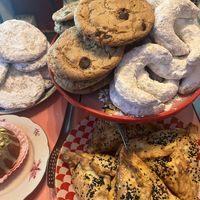 Снизу эчпочмаки!!  at Stricha in Tbilisi