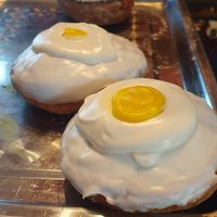 All the donuts on display at Stricha in Tbilisi