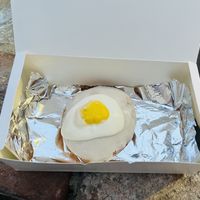 Lemon custard donut   at Stricha in Tbilisi