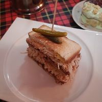 Reuben sandwich at Stricha in Tbilisi