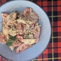 Sakartvelo (Georgian salad) at Stricha in Tbilisi