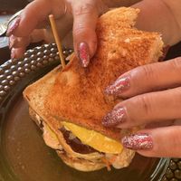 Sandwich with seitan  at Stricha in Tbilisi