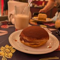 Tiramisu donut at Stricha in Tbilisi