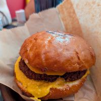 Cheeseburger at Stricha in Tbilisi