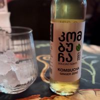 Locally brewed Kombucha   at Stricha in Tbilisi
