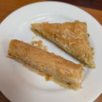 Vegan desserts ... Almond and pistachio at Sahara Middle Eastern Eatery in Albuquerque