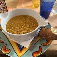 Chickpea soup!  at A Putia in Siracusa