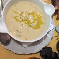 Delicious Fava Bean Soup! at A Putia in Siracusa