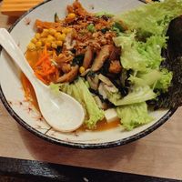 Ramen with tofu and vegetables at Tokyo Sushi & Bar in Liege