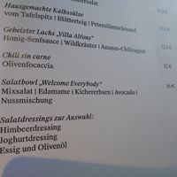Menu 1 at Zum grünen Kakadu in Mainz