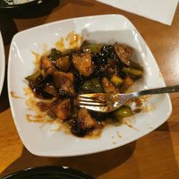Potato, aubergine and green pepper at Star Chinese Restaurant  in Swansea