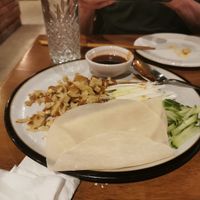 Mock duck pancakes at Star Chinese Restaurant  in Swansea
