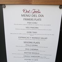 Menú diario at Out of India in Barcelona