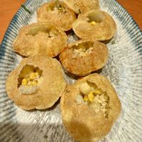 Pani puri  at Out of India in Barcelona