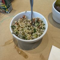 Less bulgar pleasee  at Oren's Hummus in Cupertino