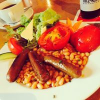 English vegan breakfast  at Cafe Miller in Hamburg