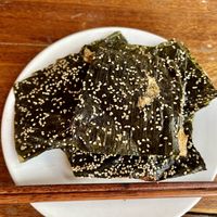 Fried river weed   at Veranda in Muang Ngoy
