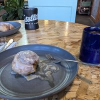Cinnamon roll at Boots Bakery & Lounge in Spokane